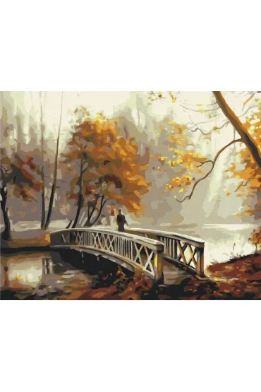 Brushme Malowanie po numerach - Jesienna Mg�a 40x50cm