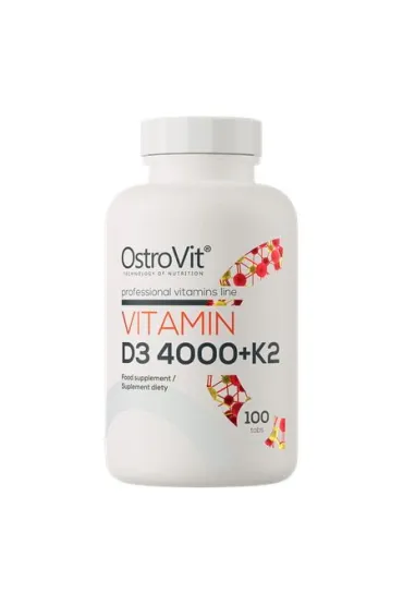OstroVit Witamina D3 4000 + K2 Suplement diety 100 tab.