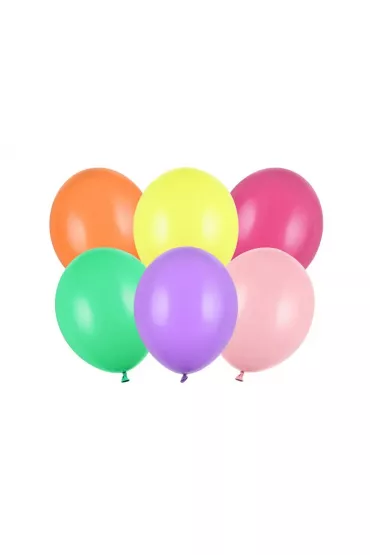 PartyDeco Balony Strong pastelowe mix kolor 27cm