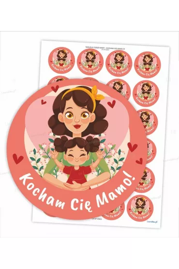 LearnHow Naklejki kocham Ci� mamo!