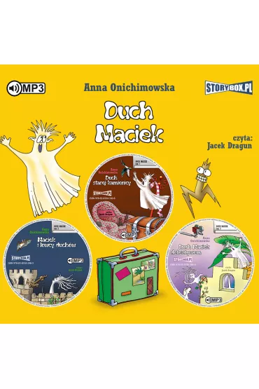 Audiobook Pakiet Duch Maciek. Tomy 1-3: Duch starej kamienicy, Maciek i �owcy duch�w, Duch Maciek detektywem CD - Anna Onichimowska