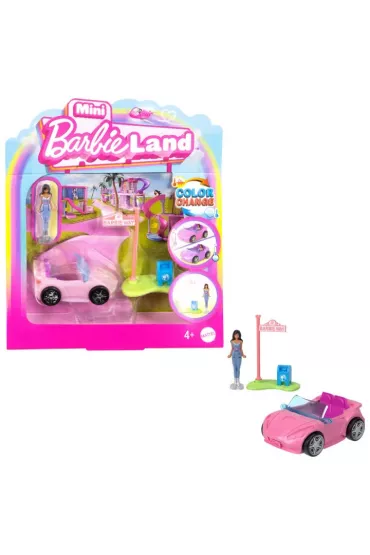 Barbie Mini BarbieLand. Kabriolet i minilalka Mattel