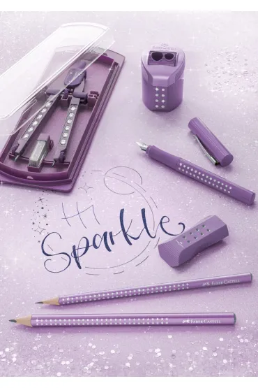 Faber-Castell O��wek jumbo sparkle metallic fioletowy