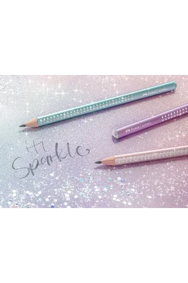 Faber-Castell O��wek jumbo sparkle metallic fioletowy