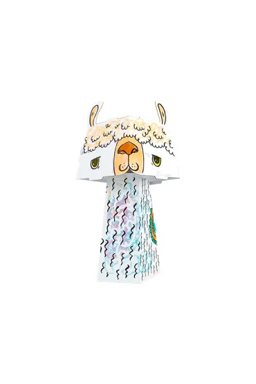 Kolorowanka CubeHead 3D, "Lama", Normal