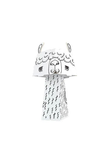 Kolorowanka CubeHead 3D, "Lama", Normal