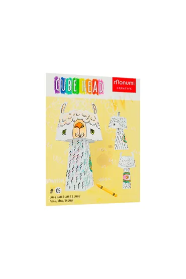 Kolorowanka CubeHead 3D, "Lama", Normal