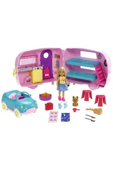 Barbie Przyczepa kempingowa Chelsea + Lalka FXG90 Mattel