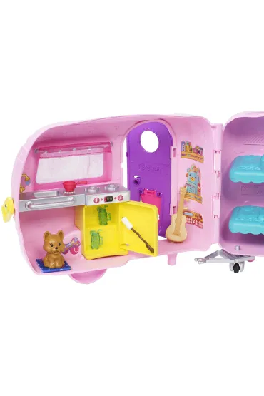 Barbie Przyczepa kempingowa Chelsea + Lalka FXG90 Mattel