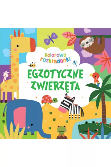 Egzotyczne zwierz�ta. Kolorowe rozk�adanki - Monika Tomaszewska