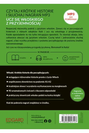 W�oski. Kr�tkie historie. Dla pocz�tkuj�cych. Poziom A1-A2