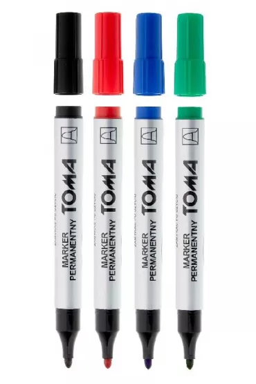 Toma Marker permanentny okr�g�y mix 4 szt.