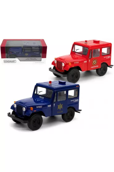 Jeep DJ-58 policja/stra� MIX Kinsmart