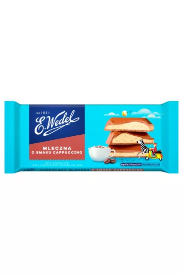 E.Wedel Czekolada mleczna o smaku cappuccino 100 g