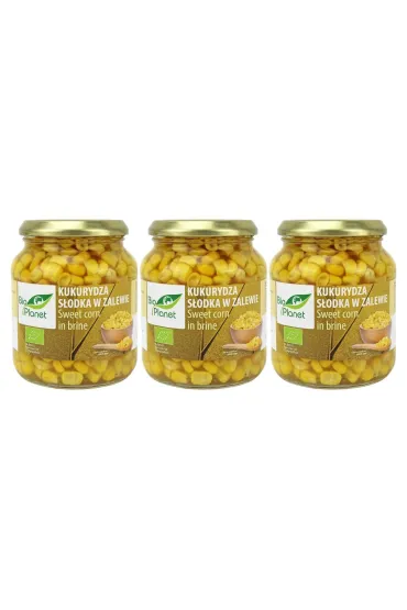 Bio Kontynenty Kukurydza s�odka w zalewie (s�oik) Zestaw 3 x 340 g Bio