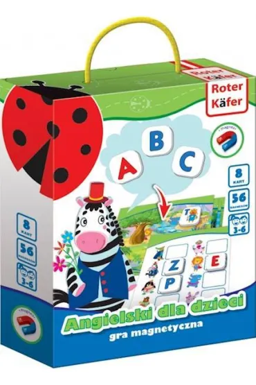 Angielski dla dzieci. Gra magnetyczna Roter Kafer