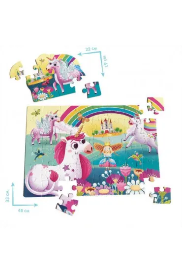 Puzzle maxi 2w1 (15+48 el.) Jednoro�ce Roter Kafer