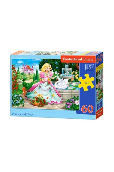 Puzzle 60 el. Ksi�niczka z �ab�dziem Castorland