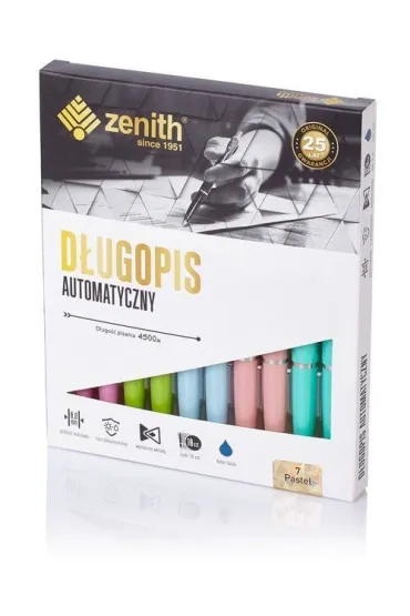 Zenith D�ugopis automatyczny 7 Pastel 10 szt.