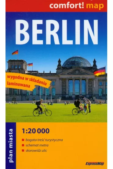 Berlin plan miasta laminowany