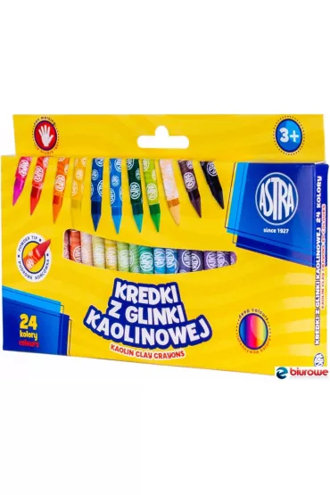 Astra Kredki z glinki kaolinowej 24 kolory - Dan Jones