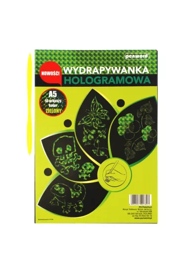 Penword Wydrapywanka A5 Holograf 427697 zielona