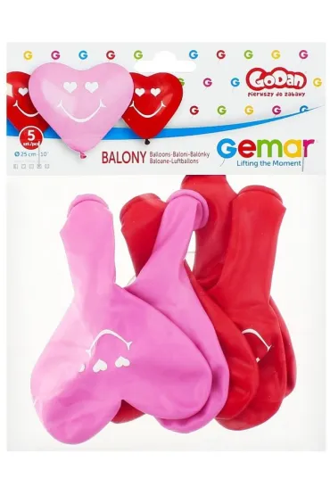 Godan Balony premium U�miechni�te serca 5 szt.