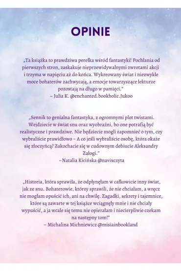Sennik. Tom 1 - Aleksandra Za�oga