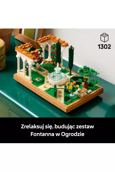 LEGO Icons Fontanna w ogrodzie 10359