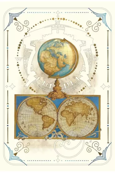 DaVinci Karnet + koperta Globus 12x18cm