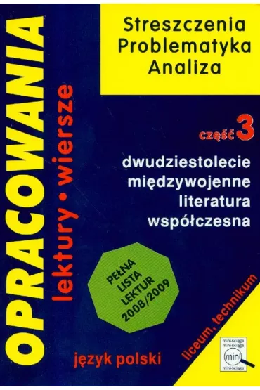 Opracowanie lektur. Cz�� 3 - Dorota Stopka