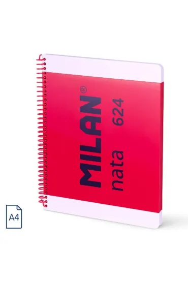 Milan Zeszyt na spirali A4 1918 r�owy czysty 80 kartek