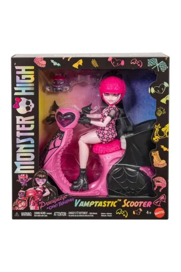 Monster High. Wampirystyczny Skuter Lalka Draculaur Mattel