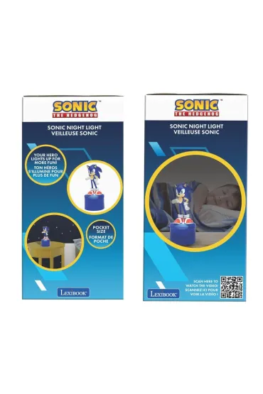 Sonic the Hedgehog Lampka nocna 3D Sonic Lexibook NLJ01SN