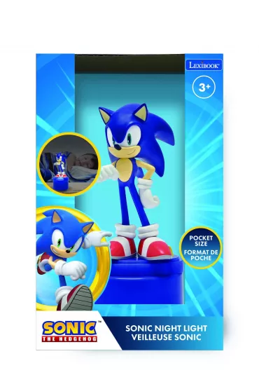 Lampka nocna 3D Sonic Lexibook NLJ01SN
