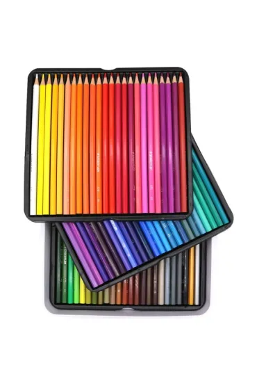 Staedtler Kredki o��wkowe, sze�ciok�tne, metalowe pude�ko 72 szt.