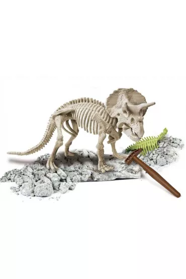 Skamienia�o�ci - Triceratops fluorescencyjny Clementoni