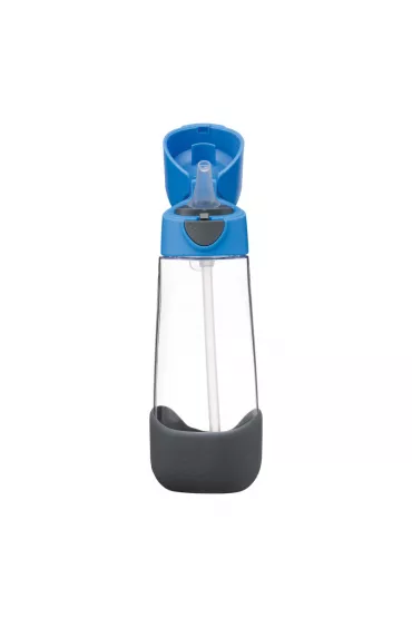 b.box Butelka na wod� tritanowa ze s�omk� Blue Slate 600 ml