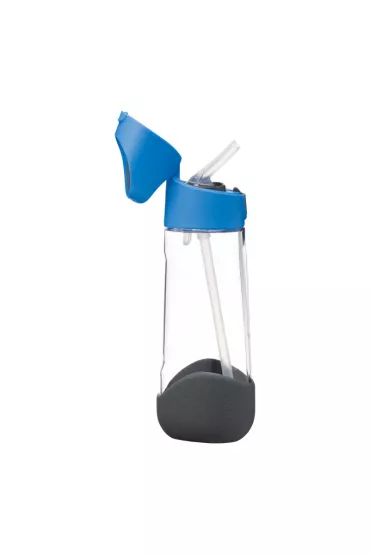 b.box Butelka na wod� tritanowa ze s�omk� Blue Slate 600 ml
