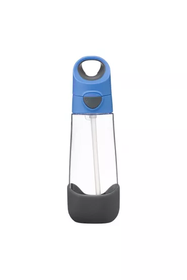 b.box Butelka na wod� tritanowa ze s�omk� Blue Slate 600 ml
