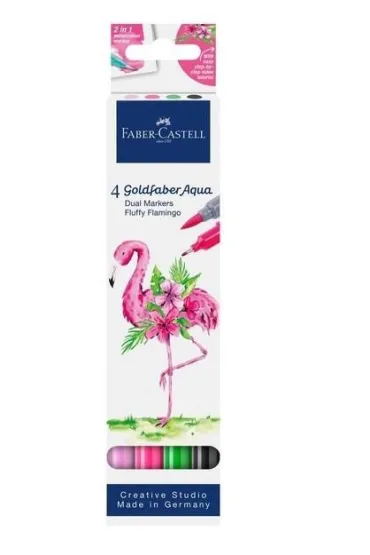 Pisak akwarelowy dwustronny 4kol FABER CASTELL