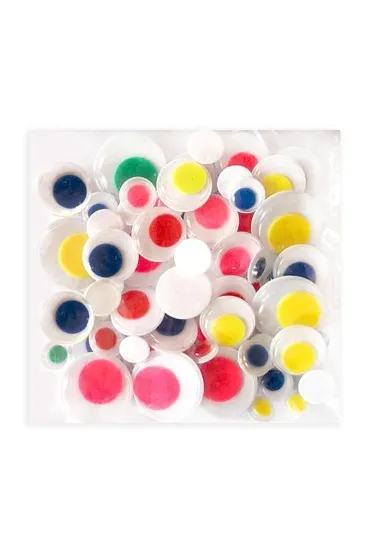 Dalprint Ruchome oczka mix - kolorowe, 75 szt. (KSOC-002)