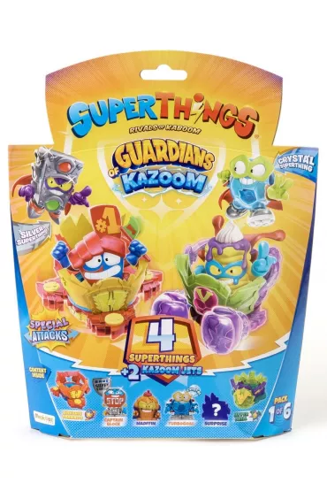 SuperThings 4 Guardians of Kazoom Blister 4 Pack Magic Box