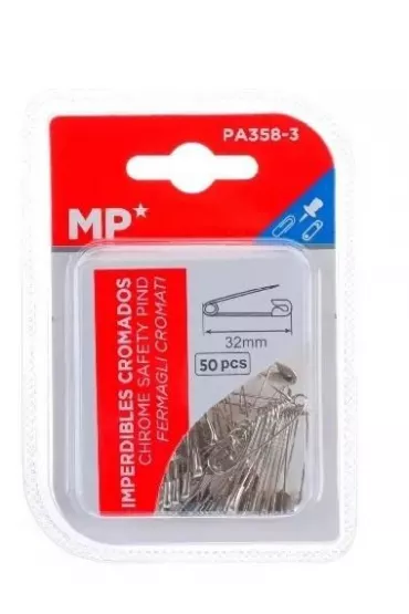 Mp Main Paper Agrafki srebrne 32mm