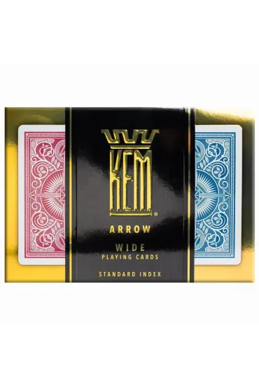 Karty Poker zestaw czerwono-niebieskie Quint