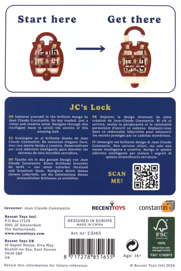 JC's Lock amigwka Recent Toys poziom 4/5 G3 - Jean Claude  Constantin