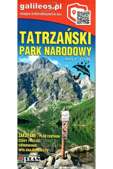 Mapa tur. - Tatrza�ski Park Narodowy 1:27 000