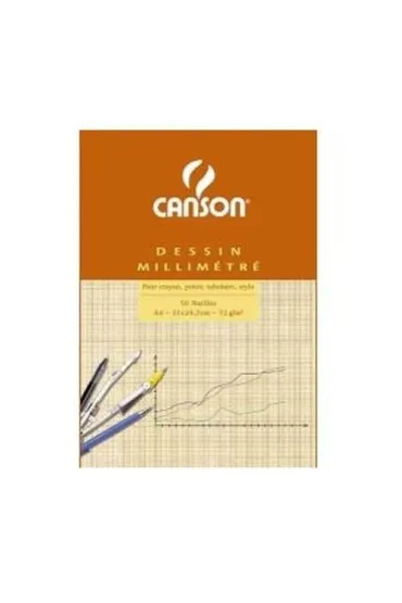 Blok milimetrowy Canson A4 70g 50k