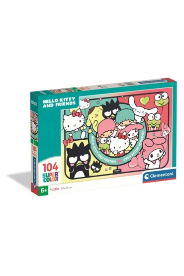 Puzzle 104 Super Color Hello Kitty Clementoni