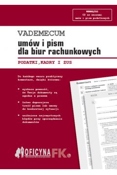 eBook Vademecum umw i pism dla biur rachunkowych - stan prawny na 1 stycznia 2016 pdf